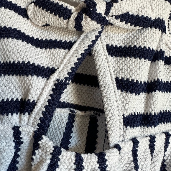 Vince Camuto Girls size 6x navy and white striped sleeveless dress. - Picture 5 of 6